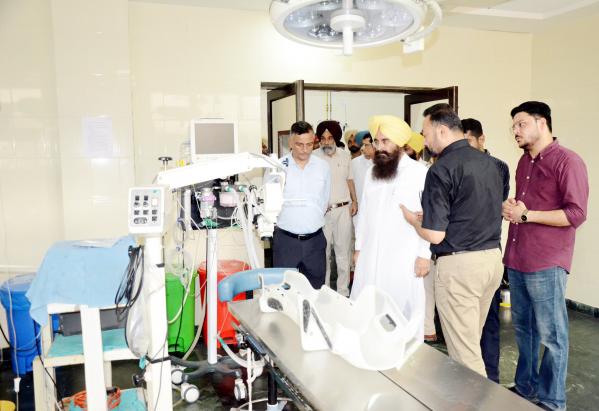 S. Gurmeet Singh Khudian Visiting veterinary hospital along with vice chancellor and officers of the varsity